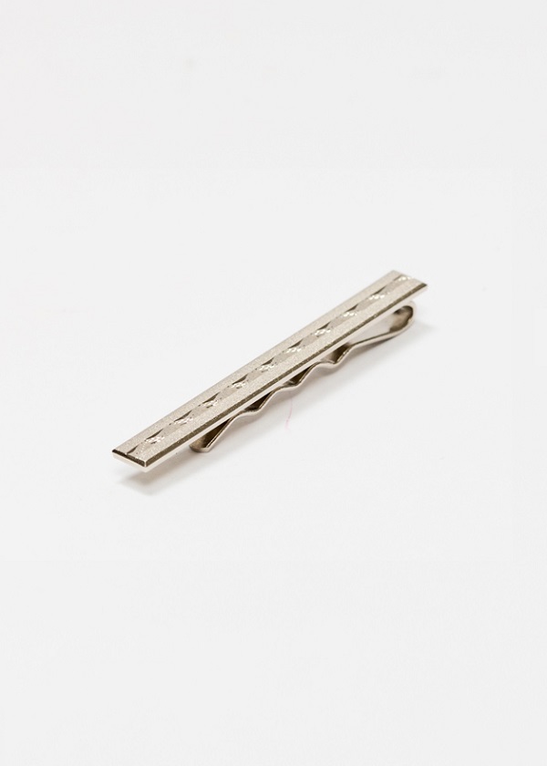 Tie clip with pattern