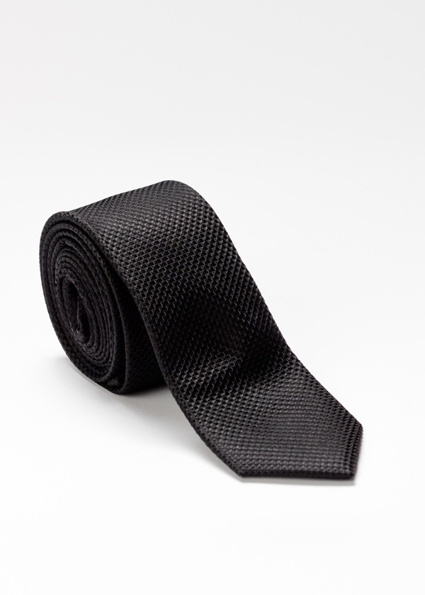 Black jacquard tie