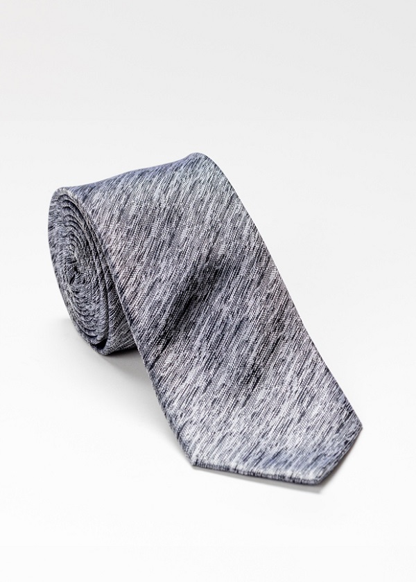 Grey jacquard tie