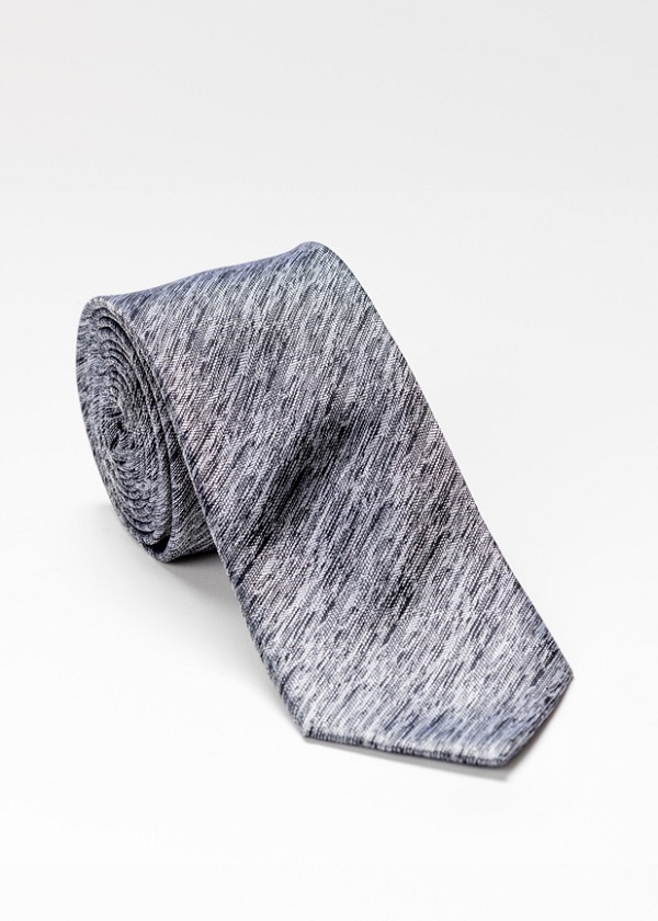 Grey jacquard tie