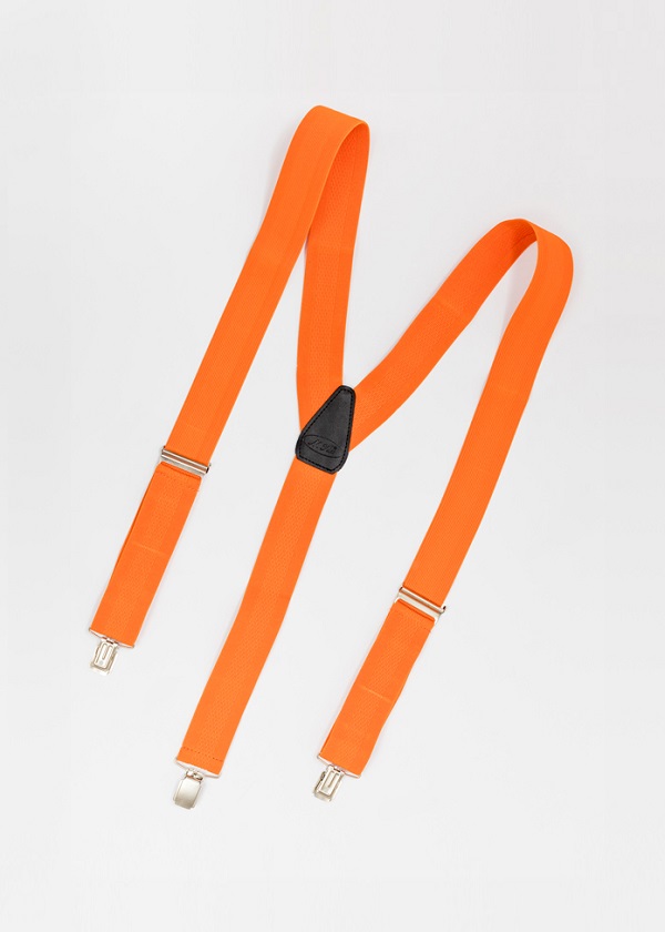 Orange suspenders