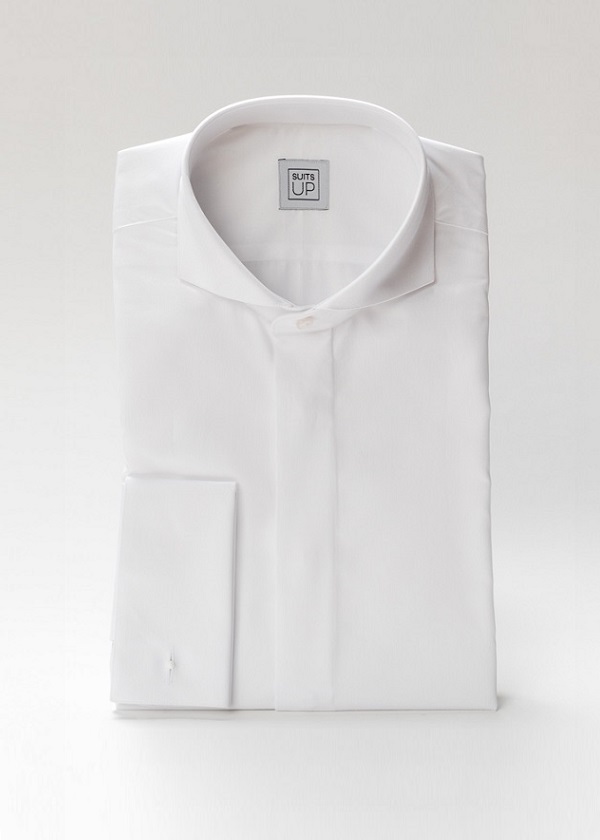 Shirt with hidden fastening