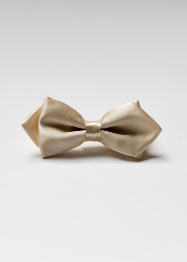 Champagne bow tie