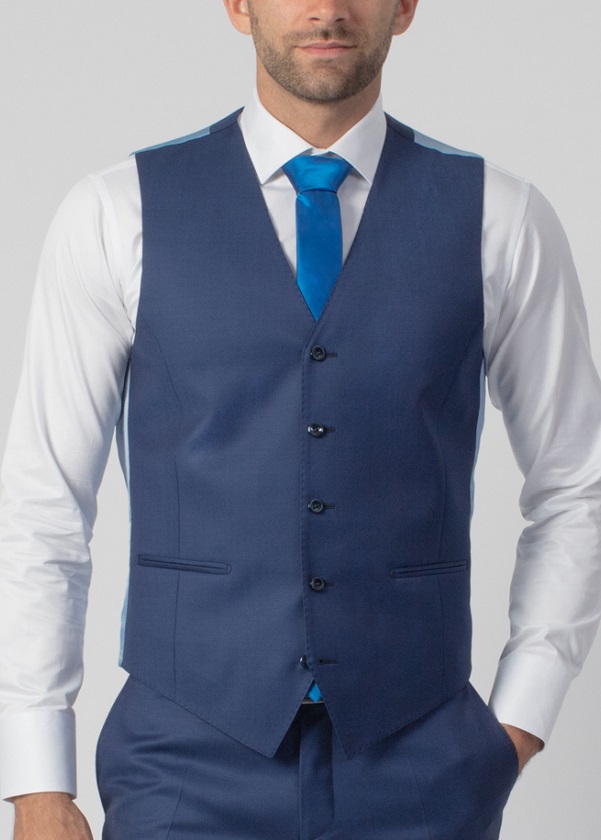 Blue waistcoat