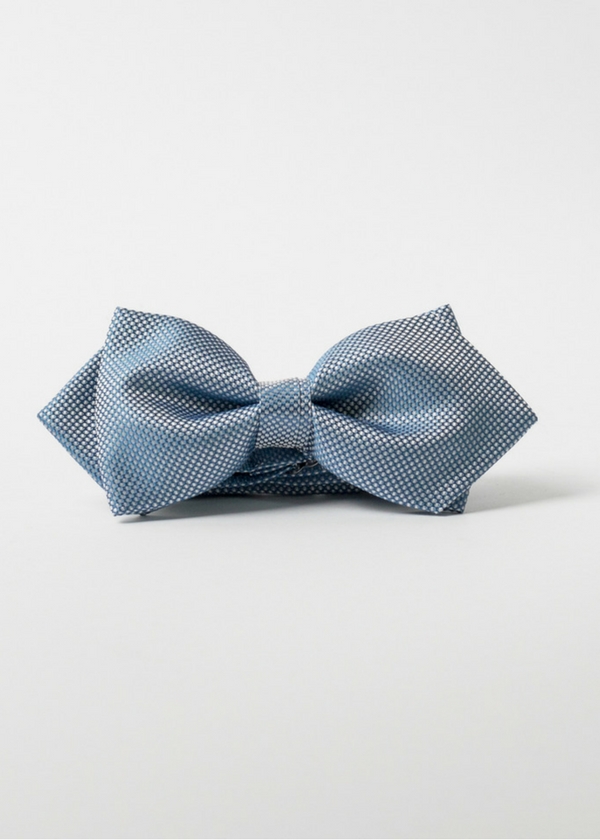 Light blue bow tie