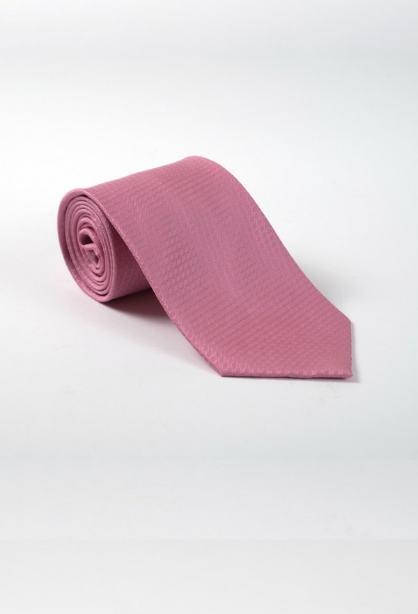 Pink jacquard tie