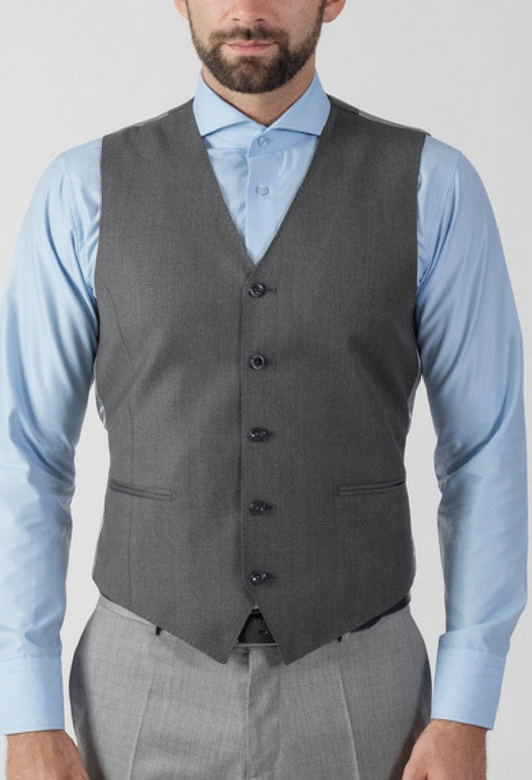 Dark grey waistcoat