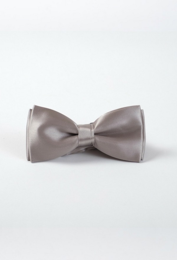 Silver bow tie