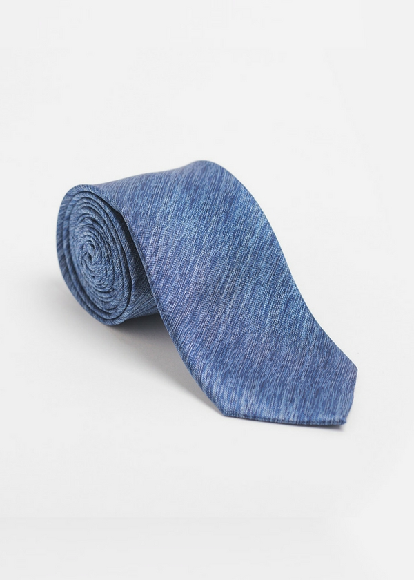Modrá melírovaná kravata