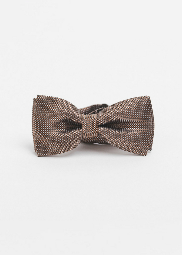 Brown bow tie